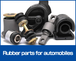 Rubber parts for automobiles